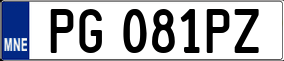 Trailer License Plate
